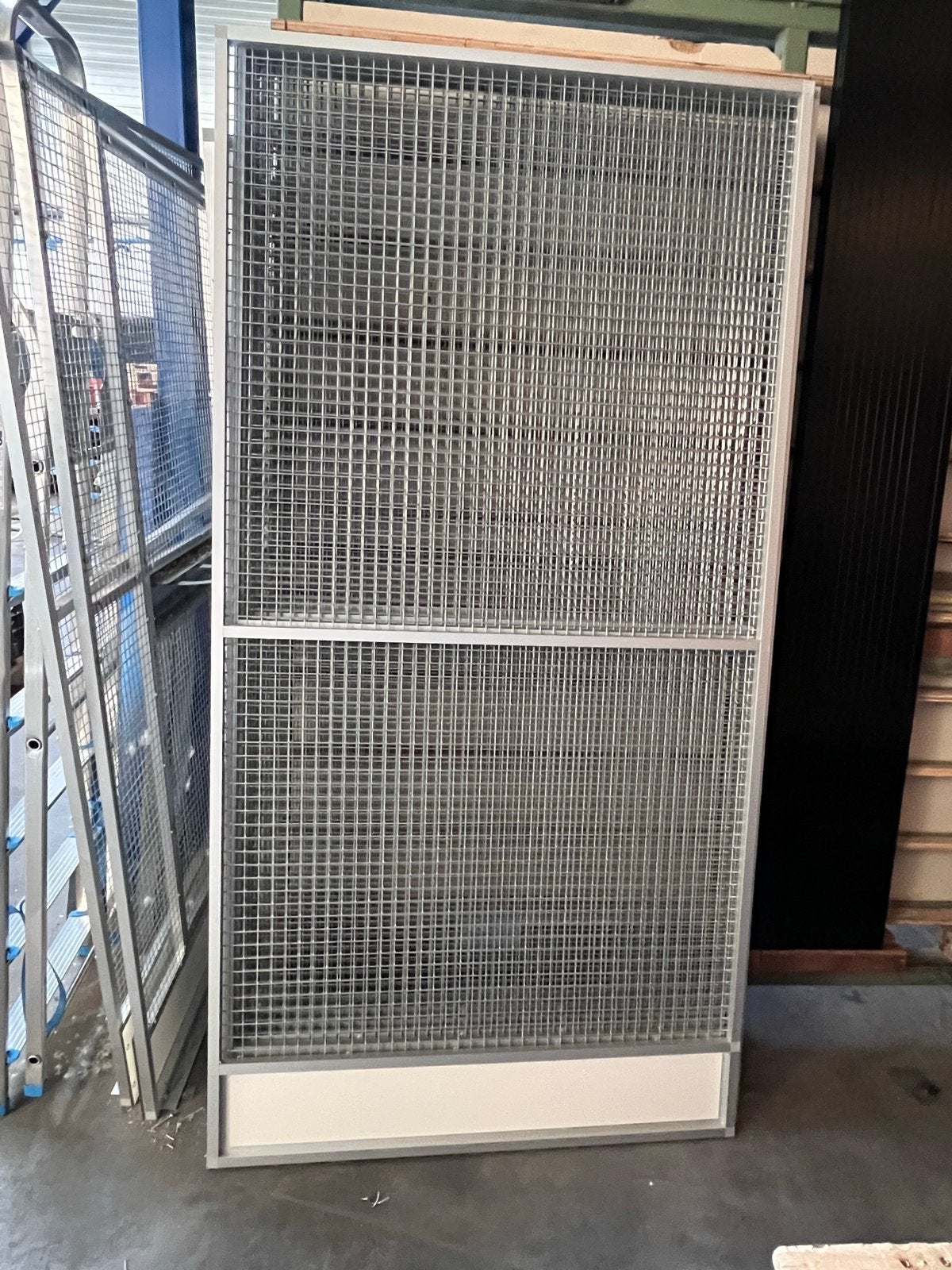 Voliere paneel met morsrand, Ophalen, Aluminium, Volière