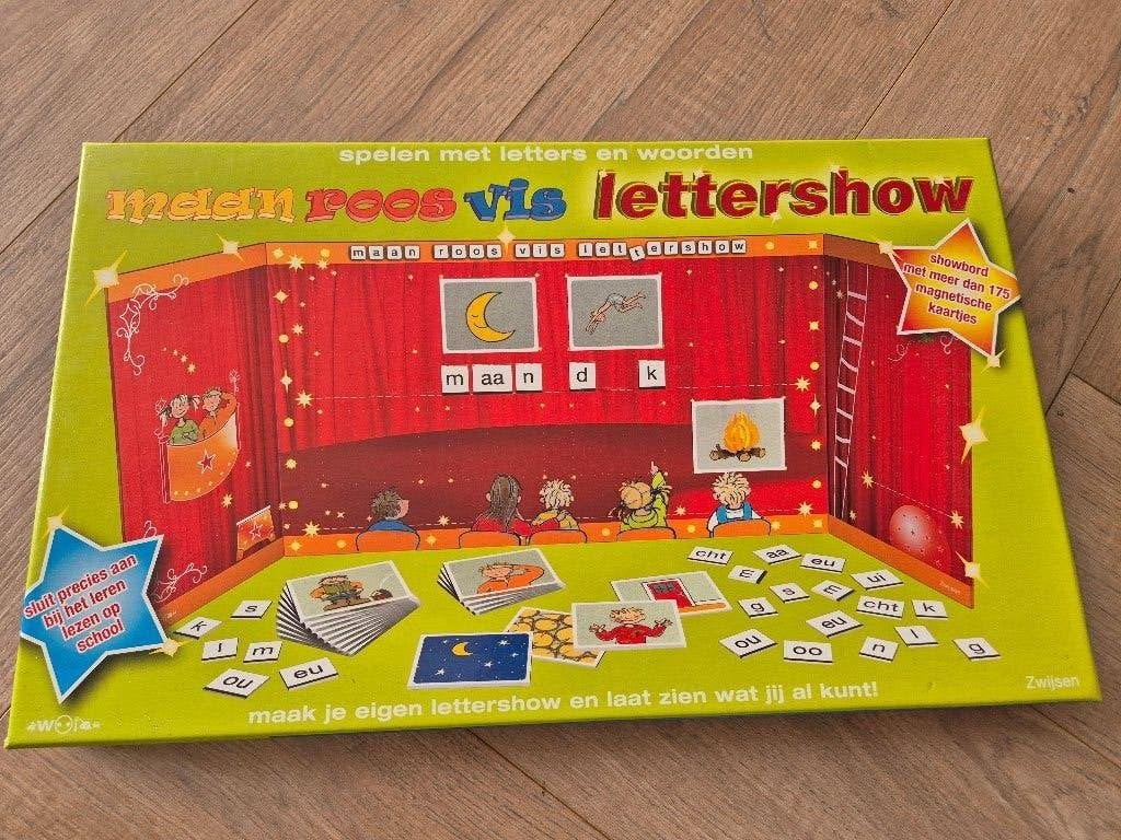 maan roos vis lettershow, Ophalen of Verzenden, Gebruikt, Taal en Lezen