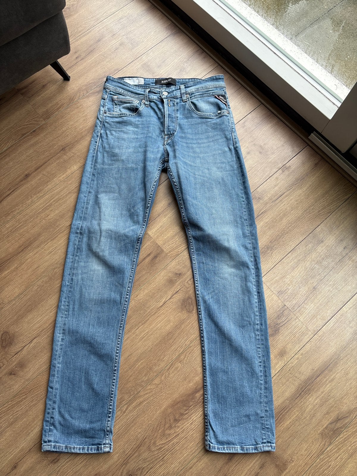 Replay spijkerbroek - 30/32, Kleding | Heren, Ophalen of Verzenden, Zo goed als nieuw, Blauw, W32 (confectie 46) of kleiner