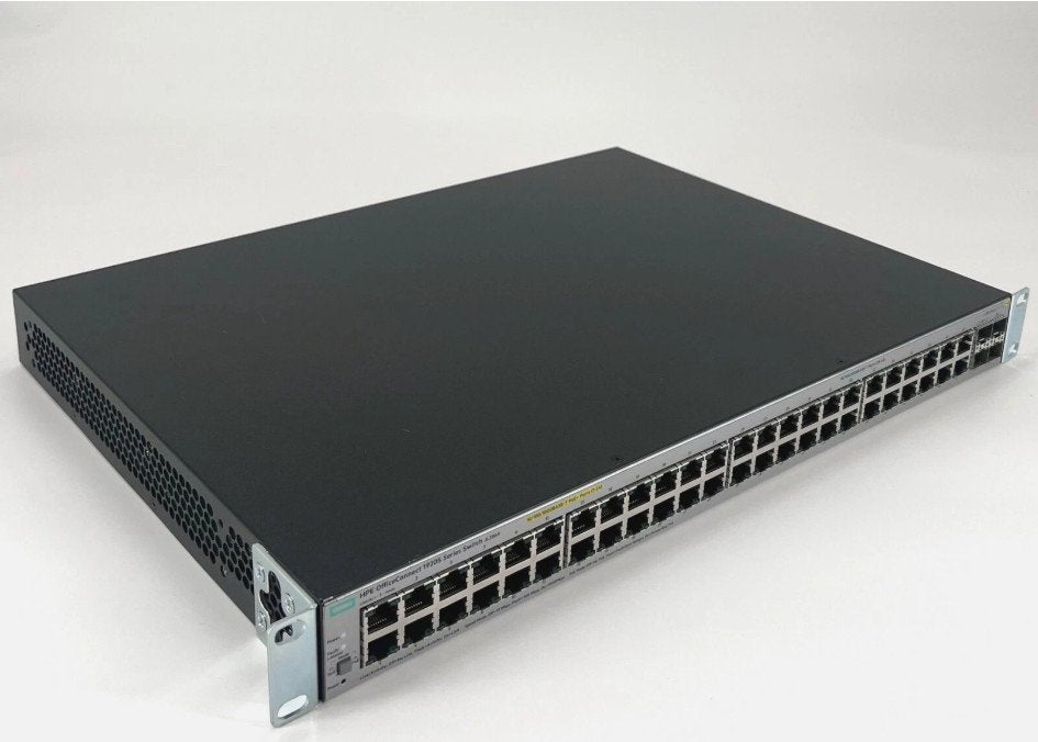 HPE OfficeConnect 1920S 48G 4SFP PoE+ 370W Switch JL386A, Computers en Software, Ophalen of Verzenden, Gebruikt