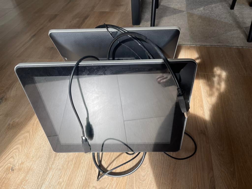 HP RP7 Dual POS Monitor Set – Touchscreen + Klantendisplay, Computers en Software, Monitoren, Gebruikt, Ophalen