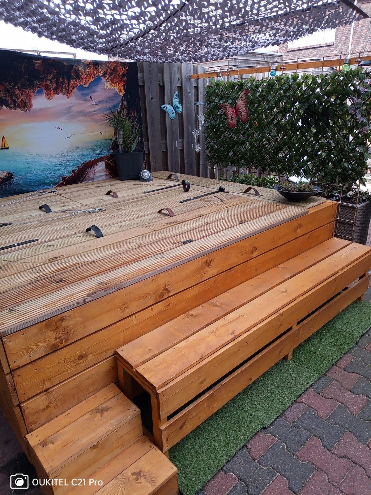 Lay Z Spa Havana compleet met ombouw, Ophalen, Gebruikt