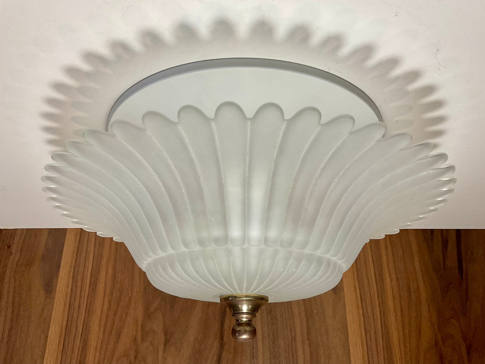 Bijzonder plafondlamp of tafellamp, Gebruikt, Glas, Plafondlamp, E27 (groot)