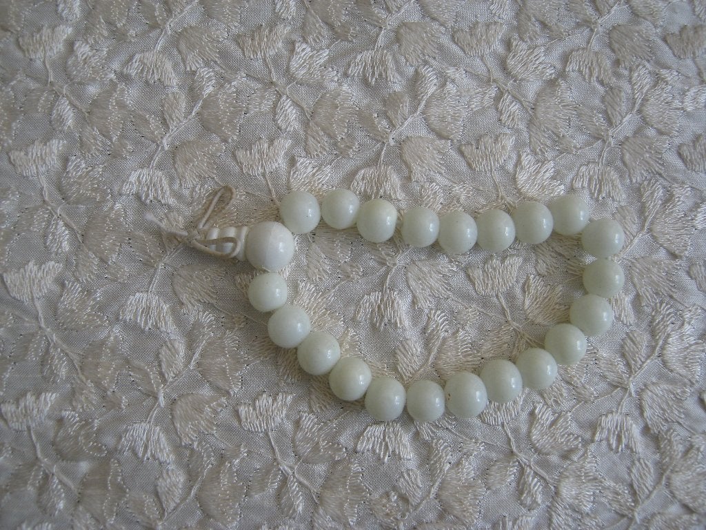 Armband gebedssnoer wit opaline, Ophalen of Verzenden, Nieuw, Sieraad