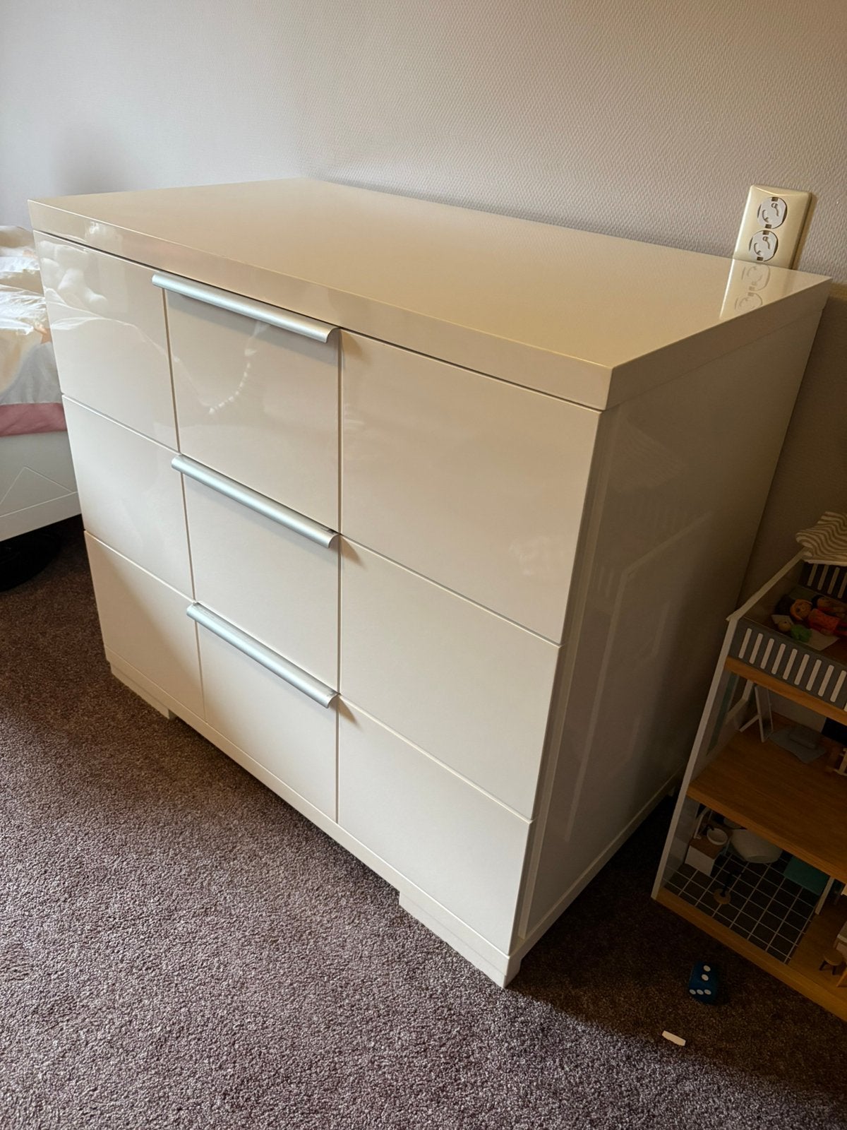 Commode en ledikant interbaby wit, Kinderen en Baby's, Ophalen, Gebruikt, 50 tot 70 cm, 100 cm of meer