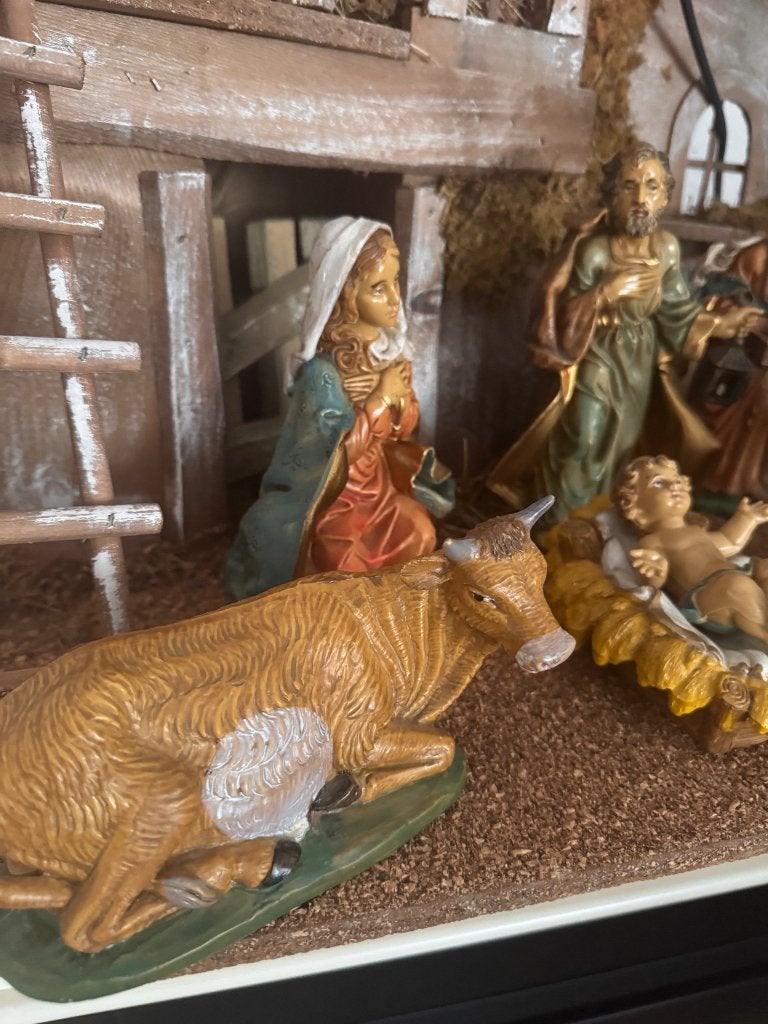 Kerststal met beelden, Diversen, Ophalen, Zo goed als nieuw