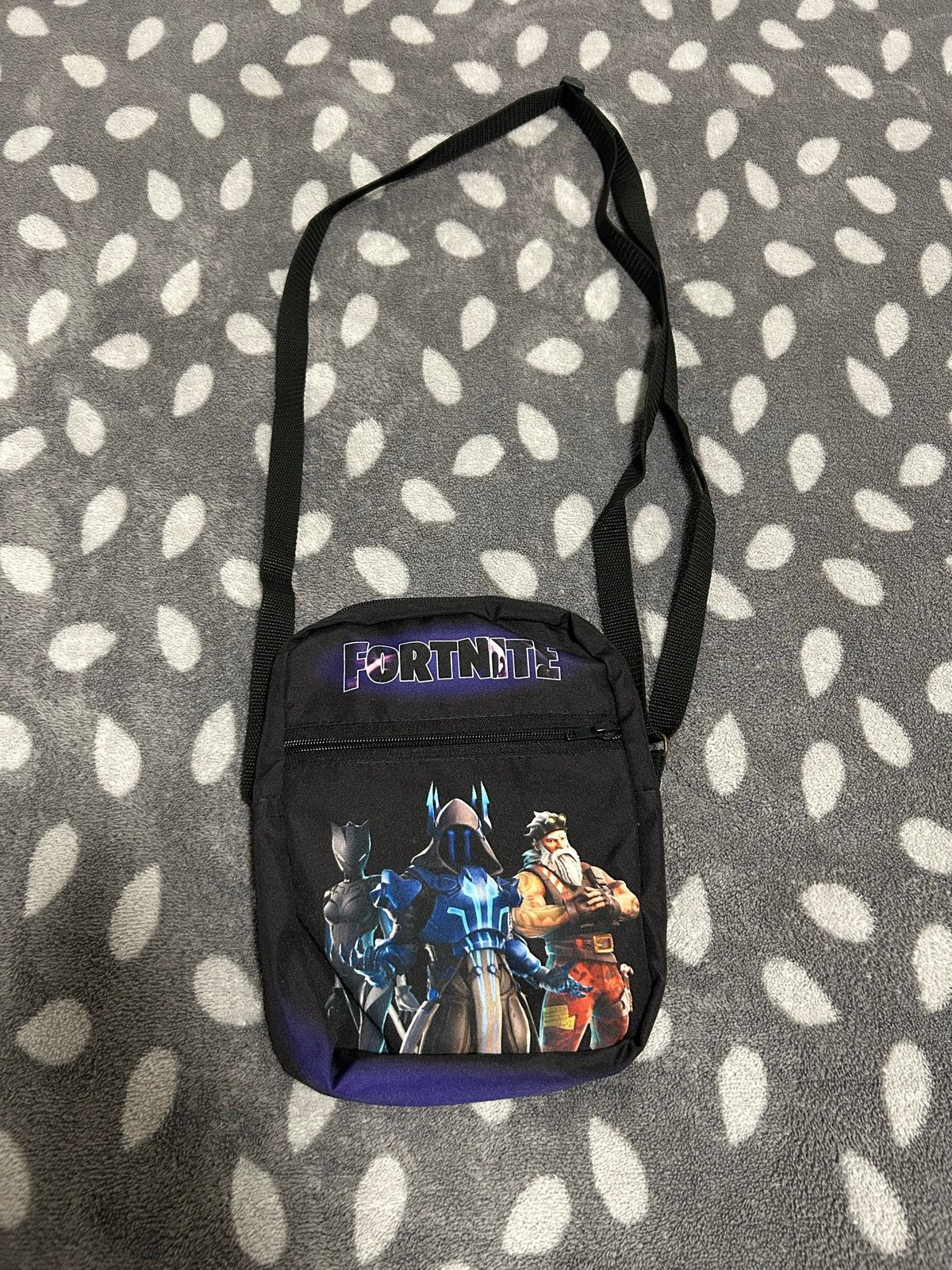Fortnite schoudertasje - Zwart met print, Tas, Nieuw, Ophalen of Verzenden, Met opbergvakken