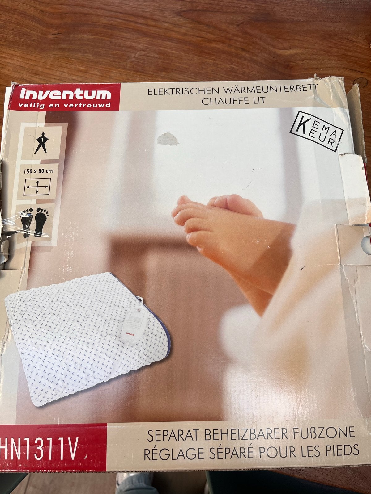 Inventum Elektrisch Warmteonderdeken 150x80 cm, Ophalen of Verzenden, Nieuw