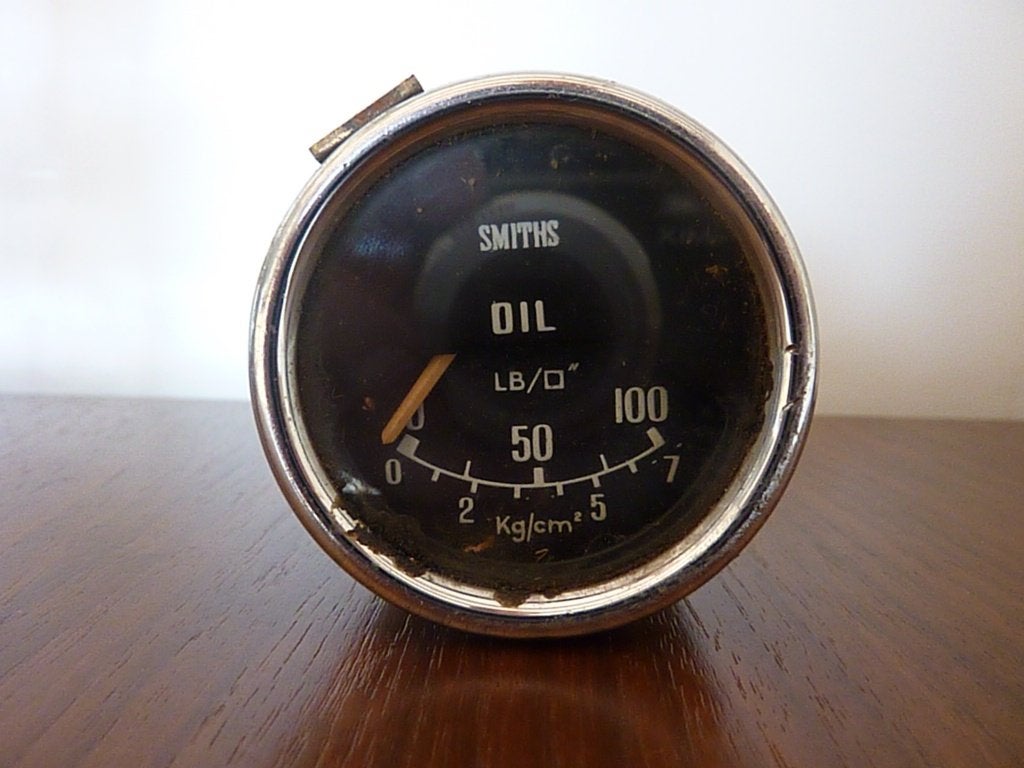 antieke meter olie Klassieke auto, Ophalen of Verzenden
