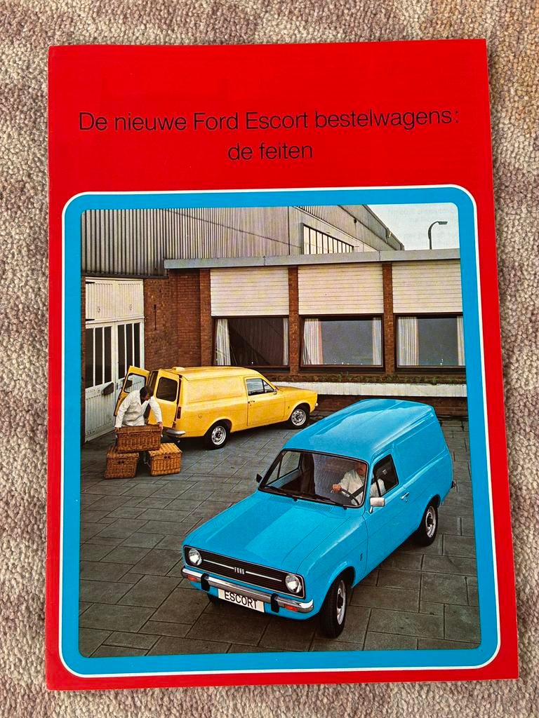 Ford Escort mk2 bestelwagen brochure 2/75, Ophalen of Verzenden, Zo goed als nieuw, Ford