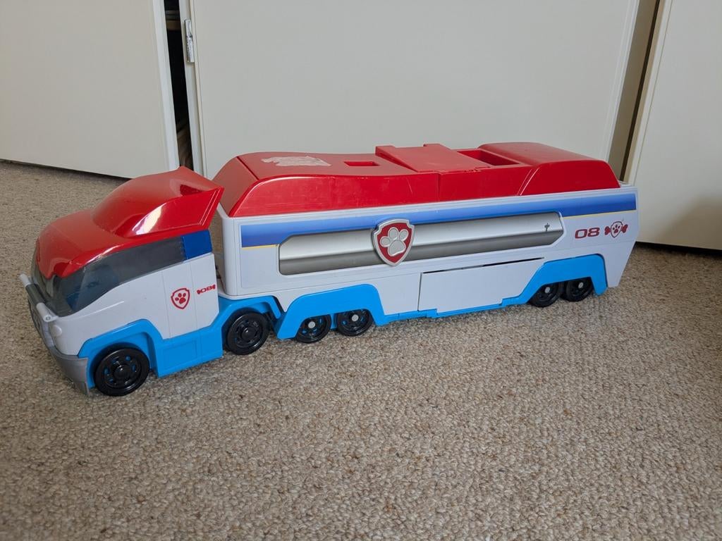 Paw Patrol Patroller Truck met voertuig en figuur, Ophalen, Gebruikt
