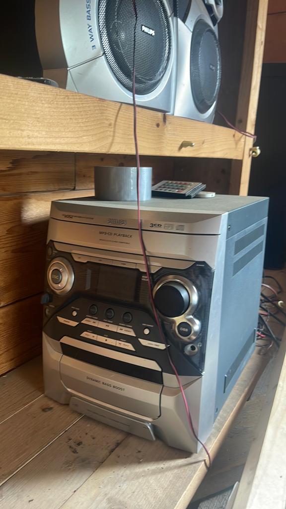 Stereo set met 4 boxen, Audio, Tv en Foto, Ophalen, Philips, Losse componenten, Tuner of Radio