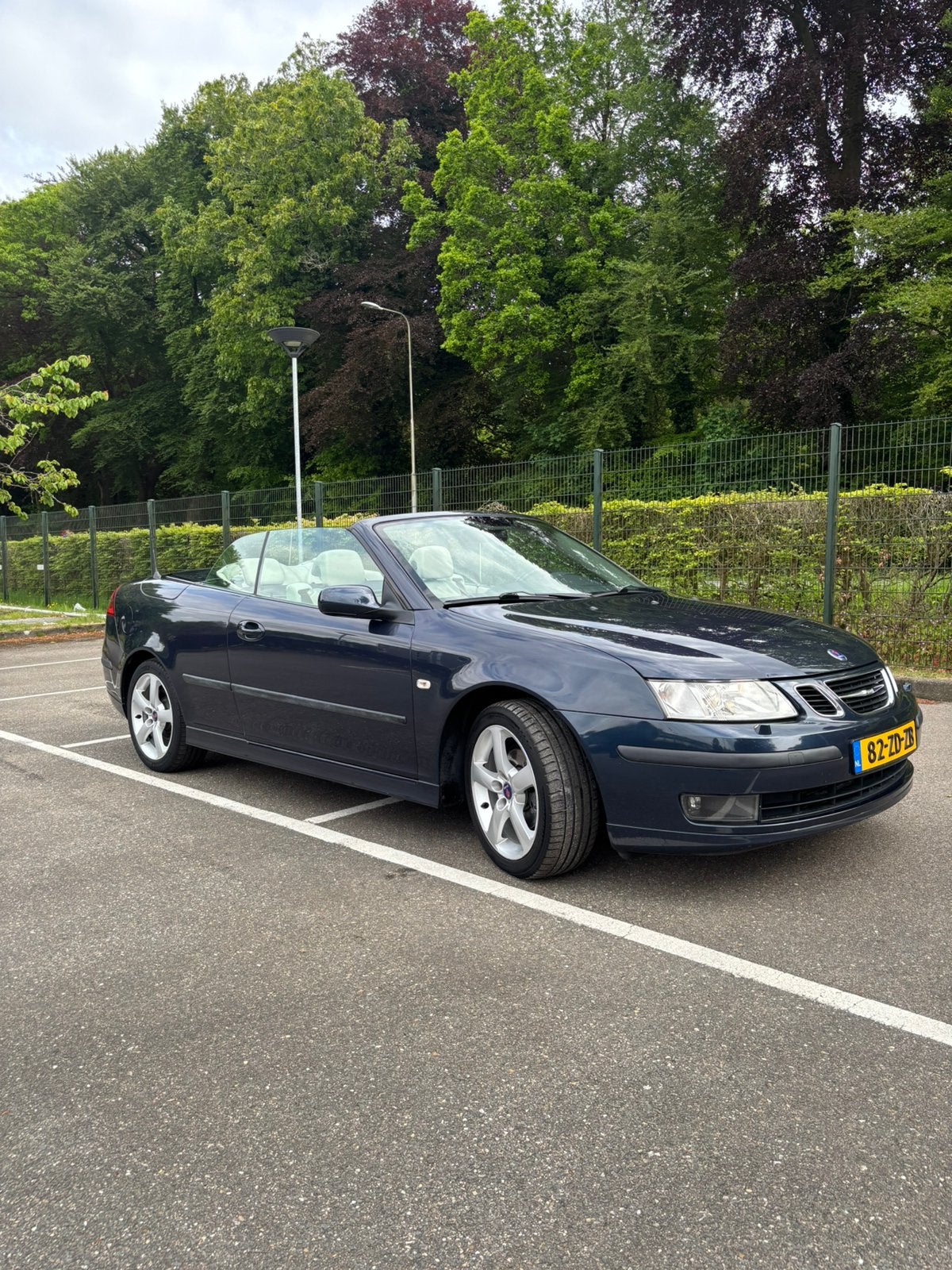 Saab 9-3 1.8 T 110KW Cabrio AUT 2008 Blauw, Auto's, Saab, Particulier, Saab 9-3, ABS, Achteruitrijcamera, Airbags, Airconditioning