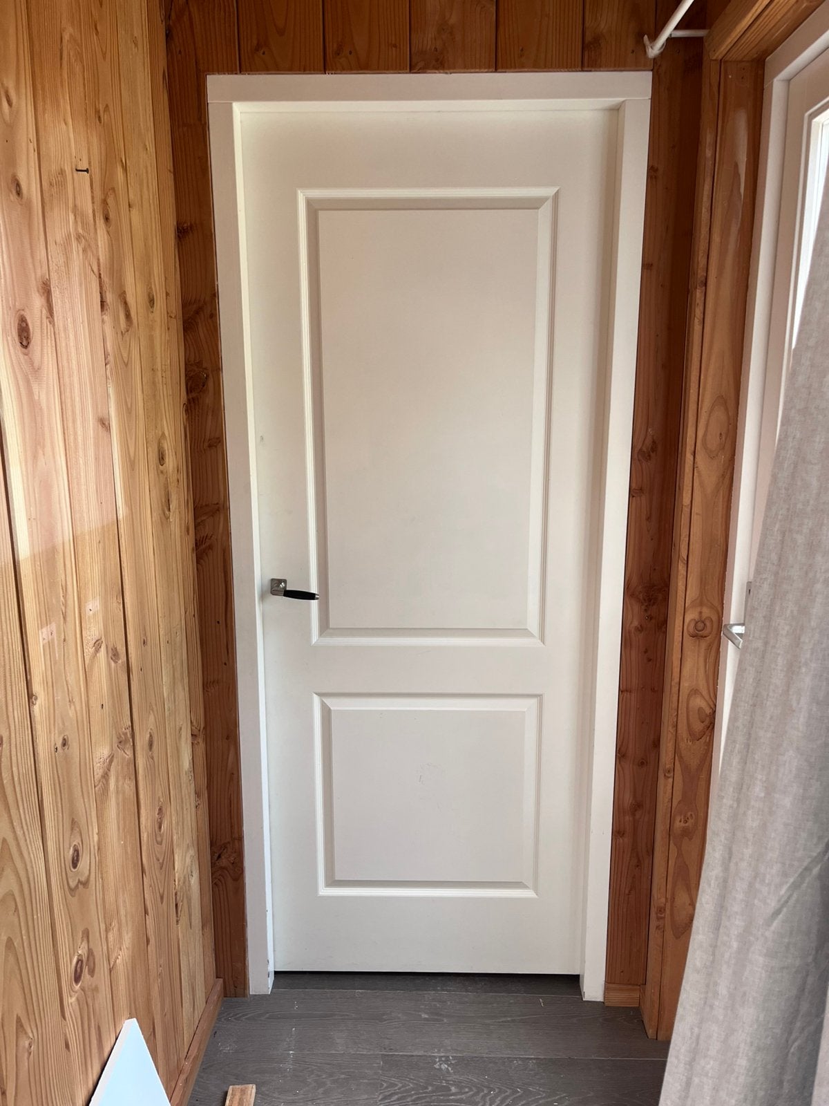 2 sets paneel opdekdeur incl Hardhouten kozijn, Doe-het-zelf en Verbouw, Ophalen, 80 tot 100 cm, Binnendeur, Zo goed als nieuw