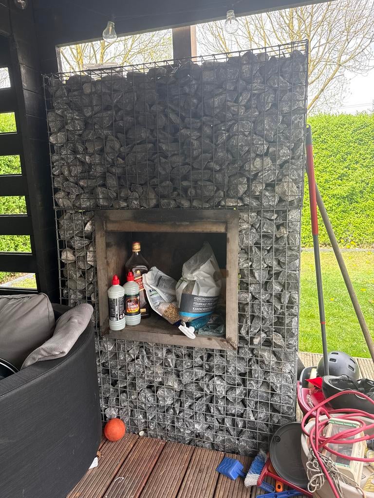 Buiten openhaard zelf afbouwen, Tuin en Terras, Ophalen of Verzenden, Gebruikt
