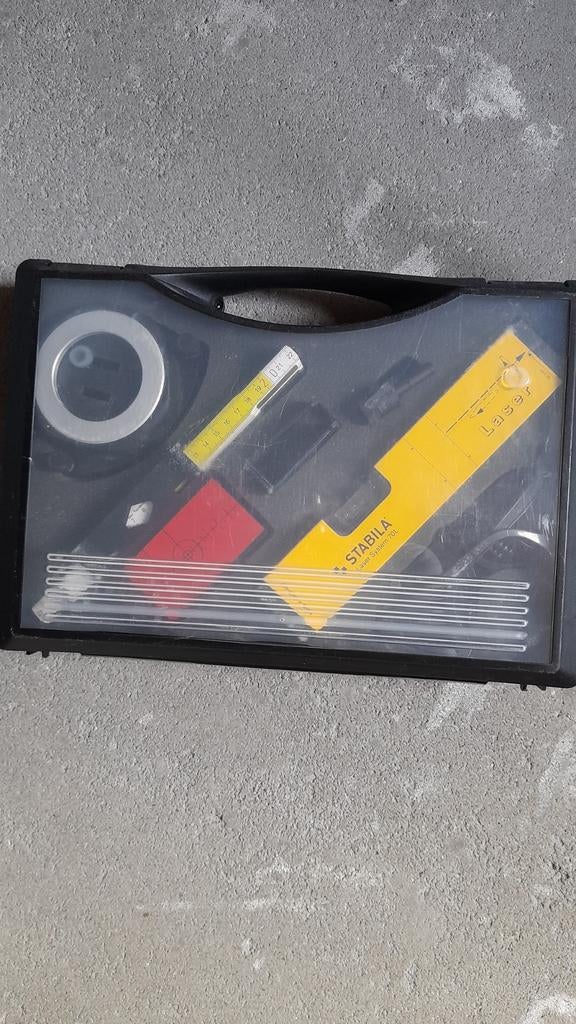 Stabila laser in koffer, Ophalen