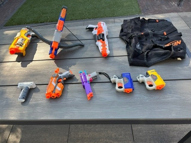 Nerf + vest, Ophalen of Verzenden, Gebruikt