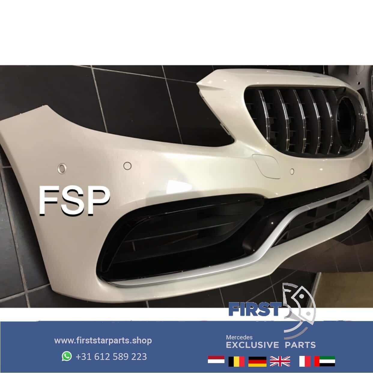 W205 S205 C63 AMG FACELIFT VOORBUMPER COMPLEET Mercedes C Kl, Auto-onderdelen, Carrosserie en Plaatwerk, Gebruikt, -, Voor, Ophalen of Verzenden