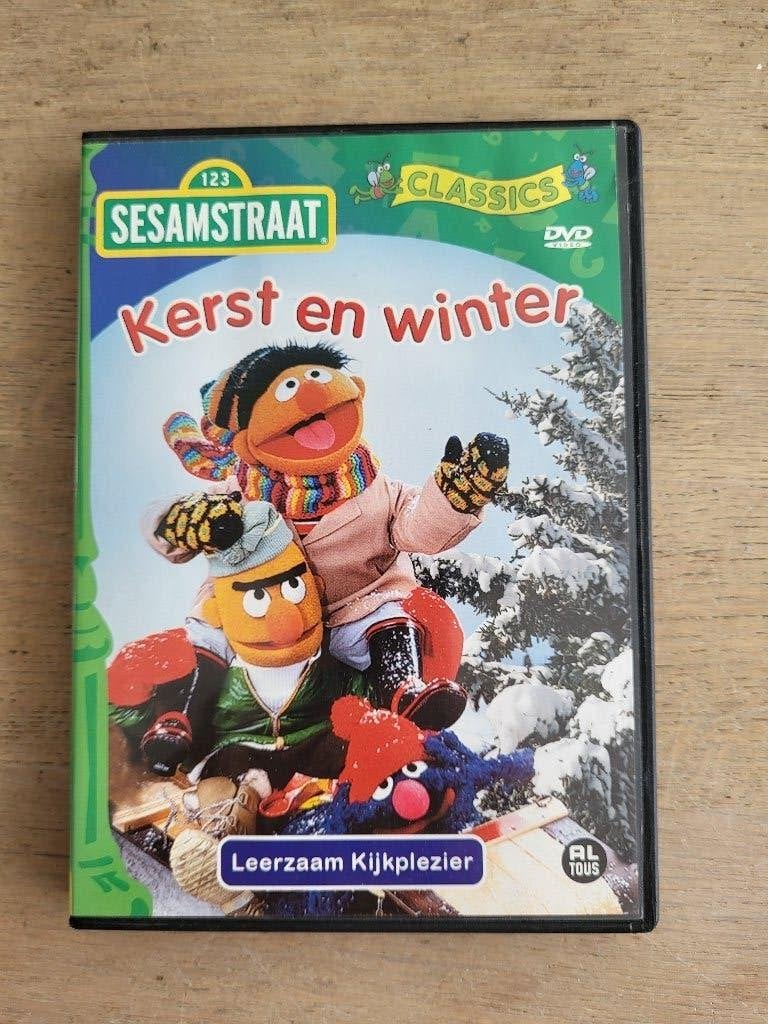 DVD Sesamstraat Kerst en winter, Alle leeftijden, Ophalen of Verzenden, Zo goed als nieuw, Educatief