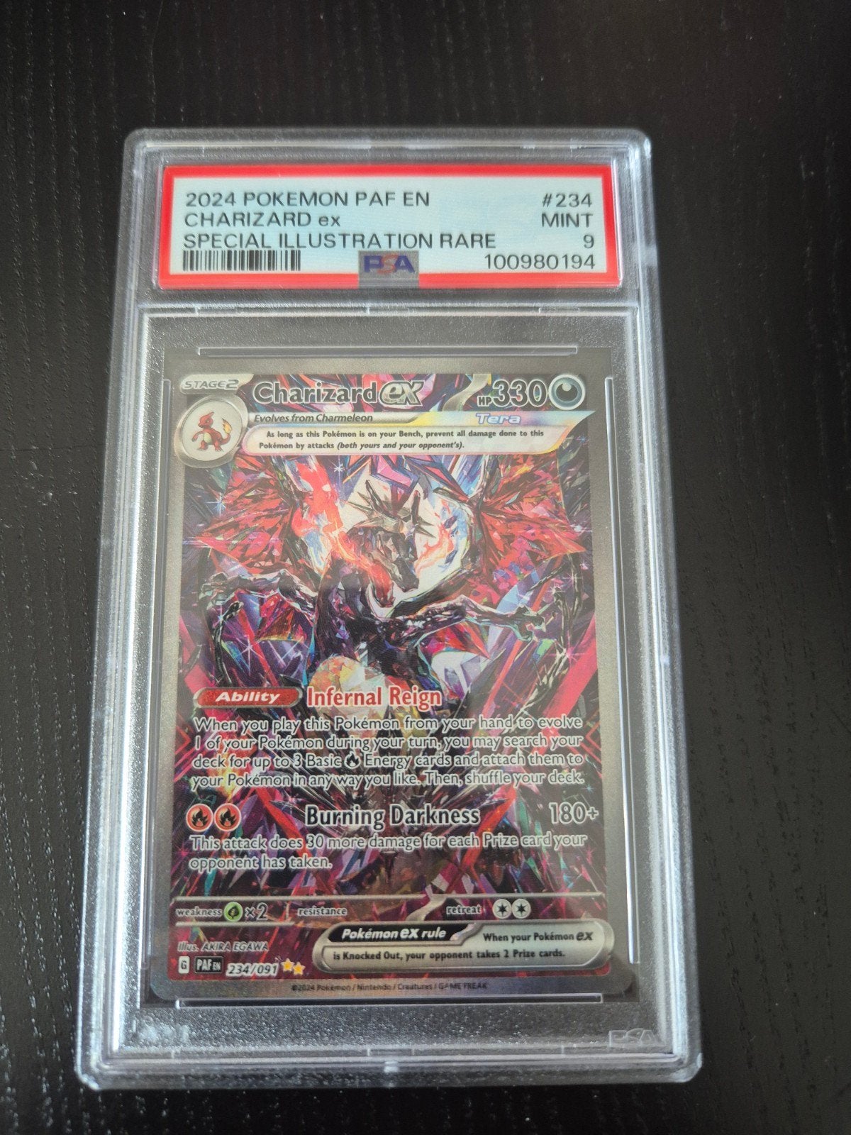 Charizard ex 234 PSA 9 - Ophalen Eindhoven of verzenden, Ophalen of Verzenden, Zo goed als nieuw, Losse kaart