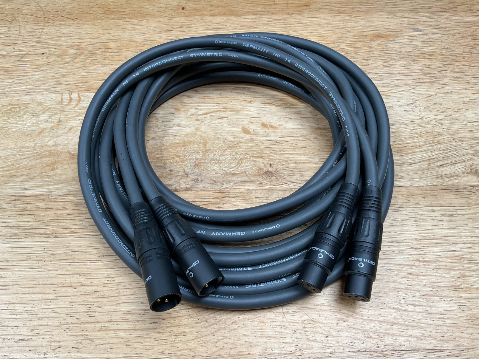 Oehlbach NF14 Symmetric gebalanceerde stereo interlink 350cm, Ophalen of Verzenden, Gebruikt, 2 tot 5 meter, Interlink-kabel