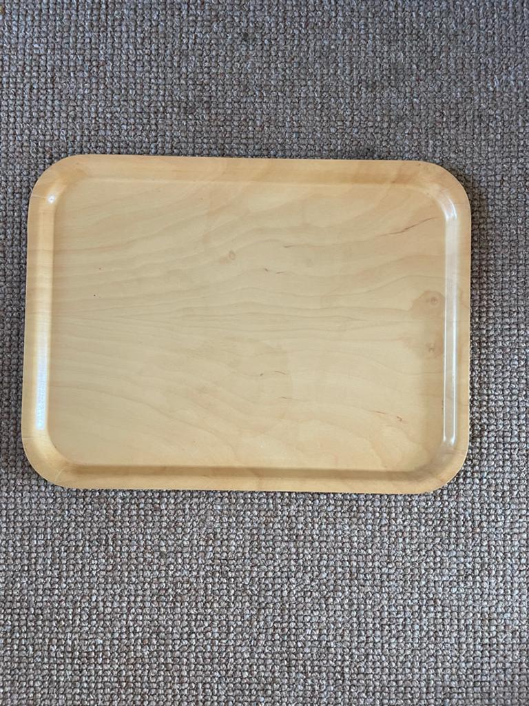 Vintage dienblad 60s - ARY Fanérprodukter Zweden, Ophalen of Verzenden, Zo goed als nieuw, Rechthoekig, Hout
