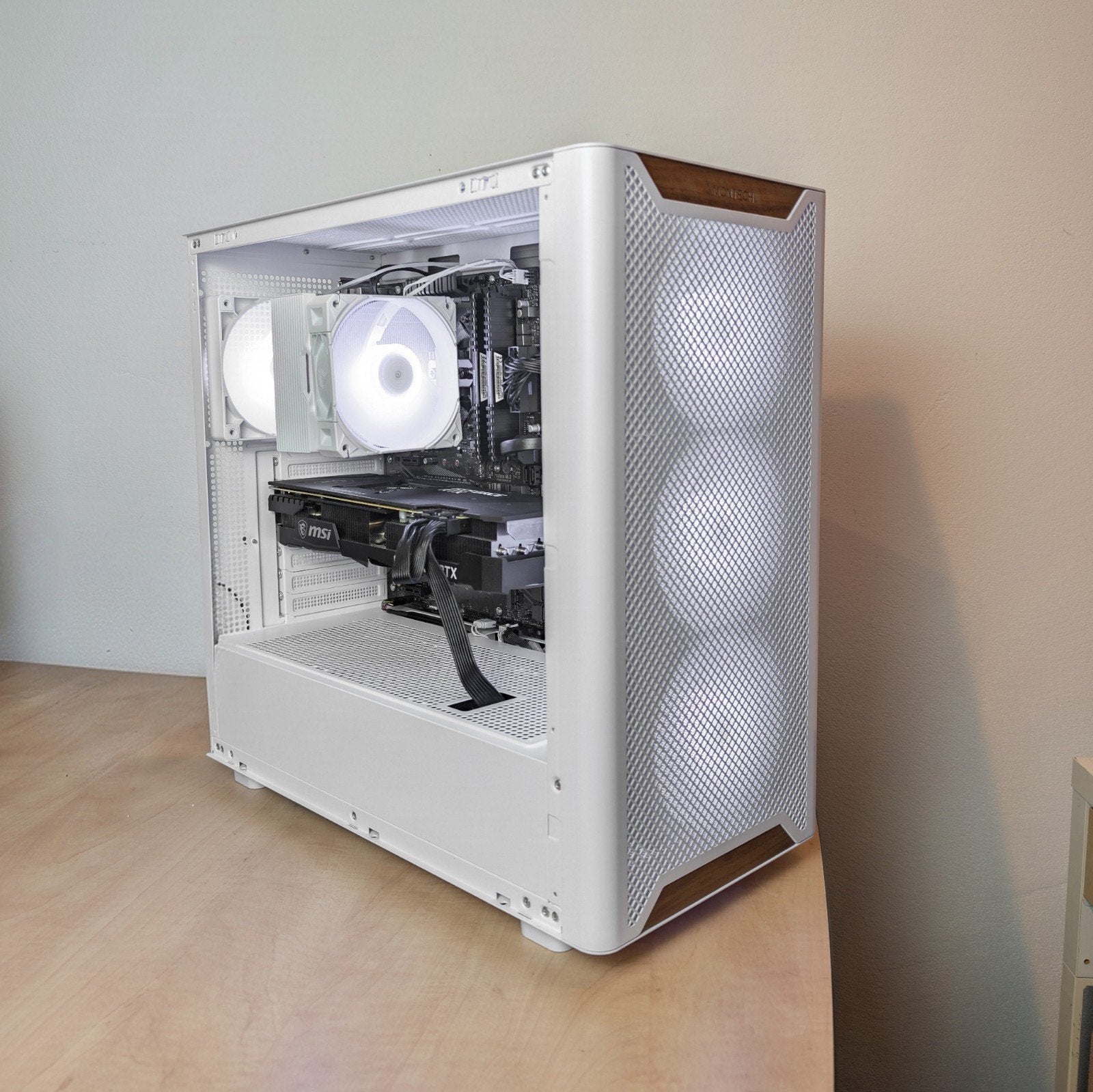 Witte Game pc Rtx 3080, Ryzen 7 5800x, 32gb ram, 1,5tb, 32 GB, Zelf gebouwde pc, Ophalen of Verzenden, Gaming