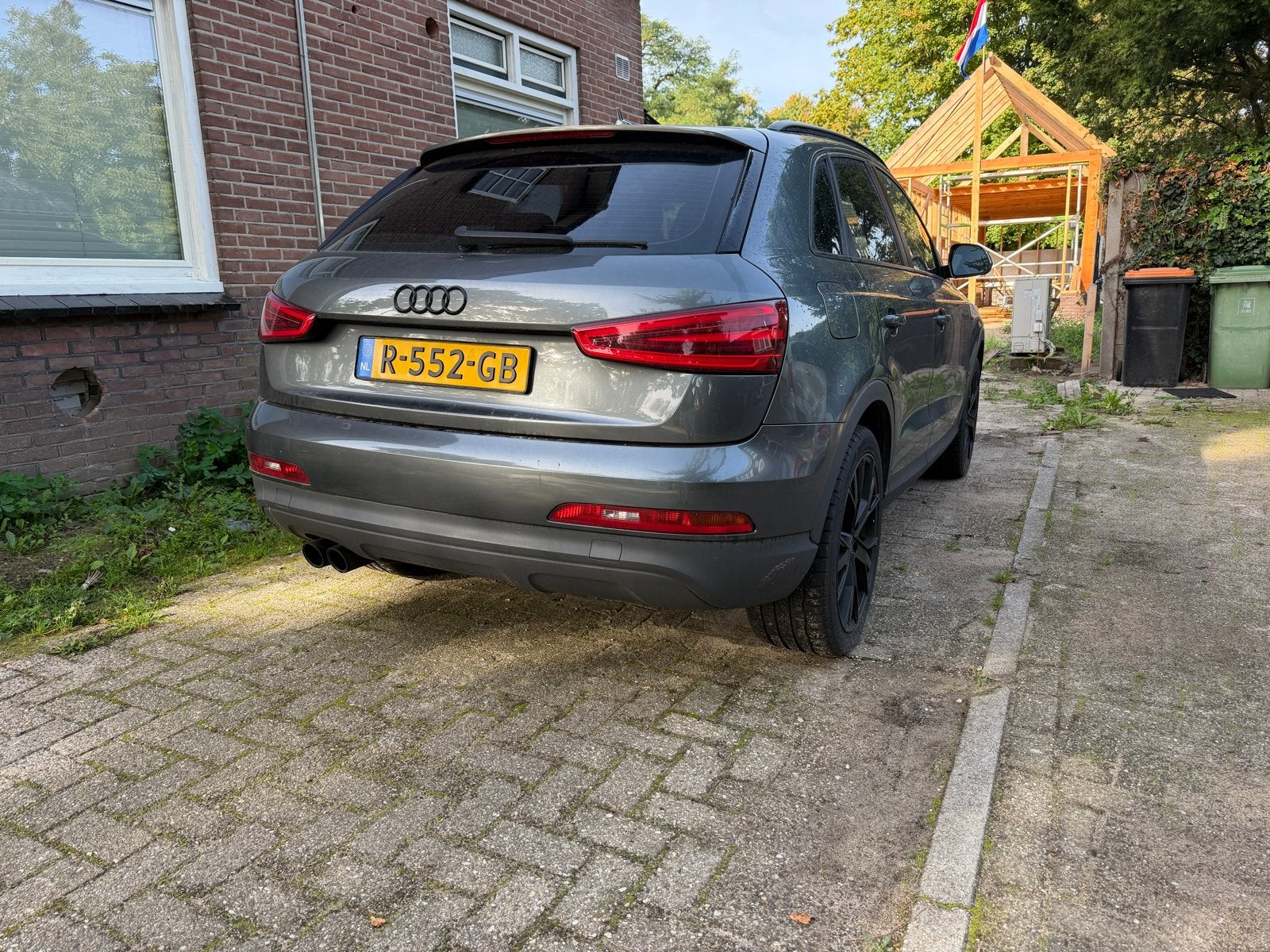 Audi Q3 2.0TFSI Quattro 125KW 2012 Grijs grijs 250 PK, Auto's, 1800 kg, Zwart, 4 cilinders, 1984 cc