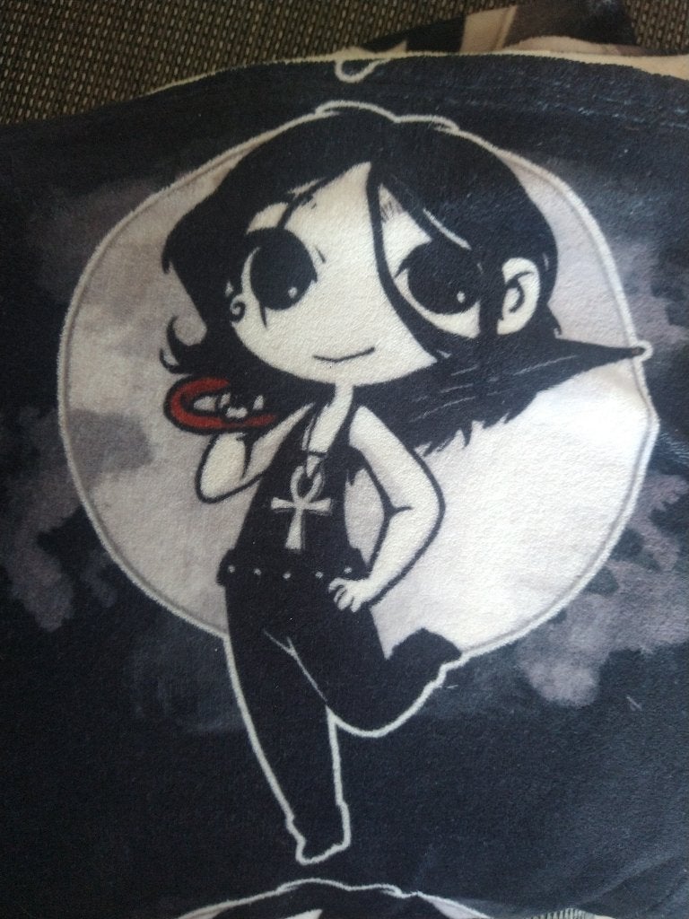 The Sandman death bedrukte deken, Zwart, Overige materialen, Overige stijlen, Ophalen of Verzenden