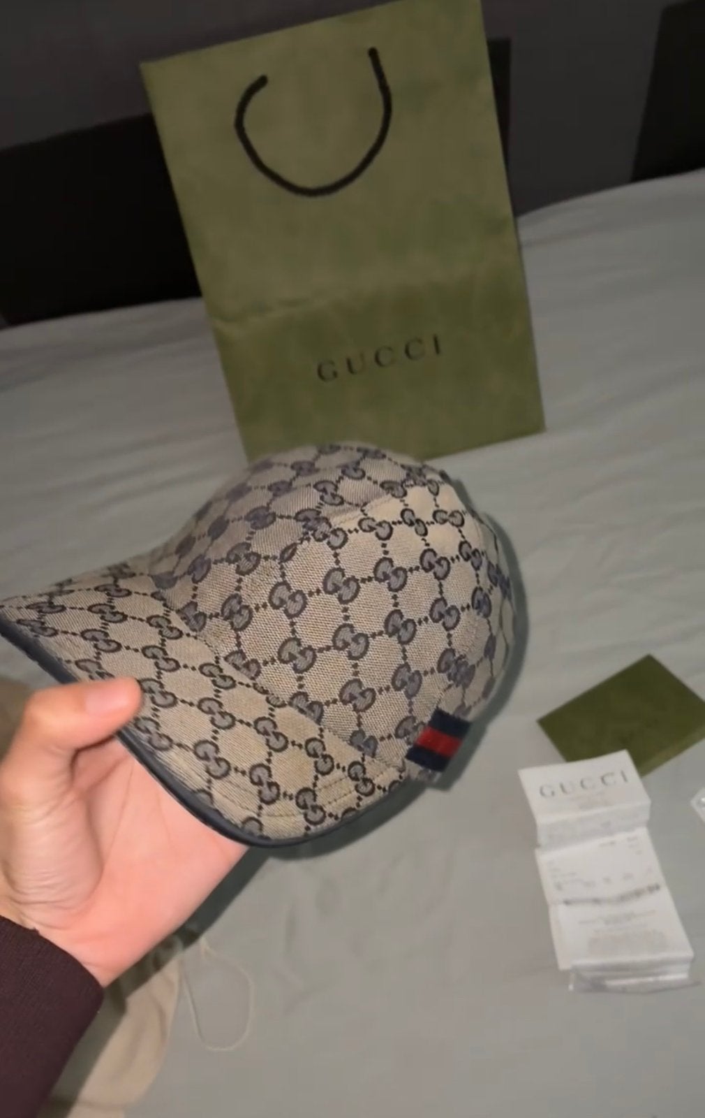 Gucci Pet Orgineel, Kleding | Heren, Hoeden en Petten, Ophalen, Zo goed als nieuw, 57 cm (M, 7⅛ inch) of minder, Pet