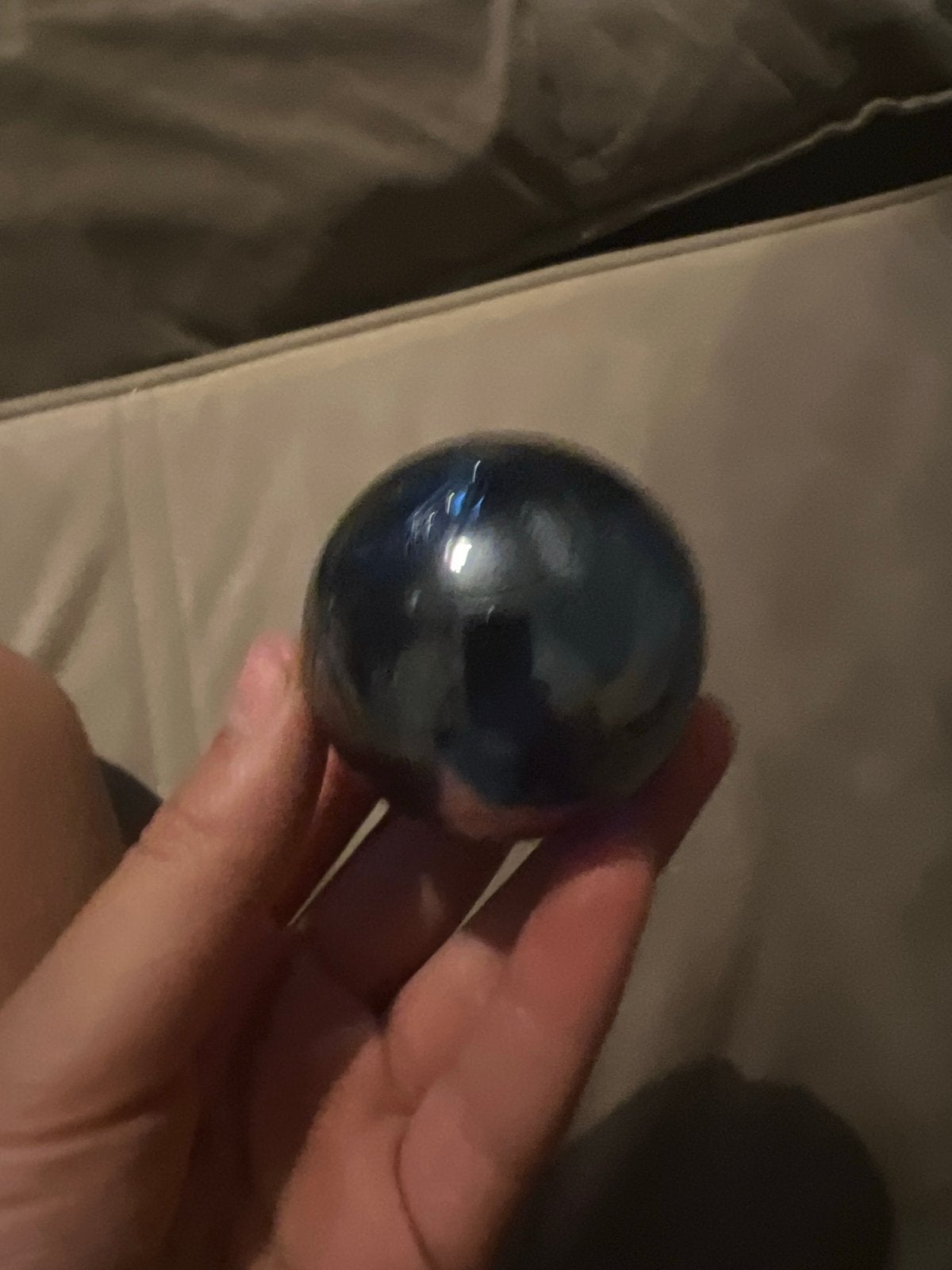 Decoratieve glazen bol - Blauw, Huis en Inrichting, Woonaccessoires | Overige, Ophalen of Verzenden, Zo goed als nieuw, Blauw