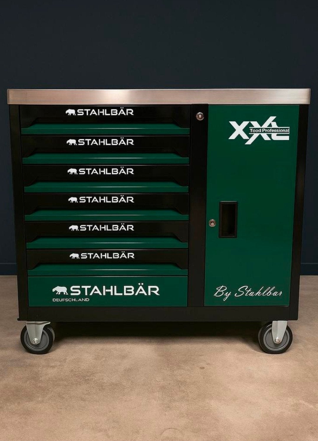 Stahlbar Gereedschapswagen XXL 6 Laden Gevuld, Doe-het-zelf en Verbouw, Gereedschap | Handgereedschap, Ophalen