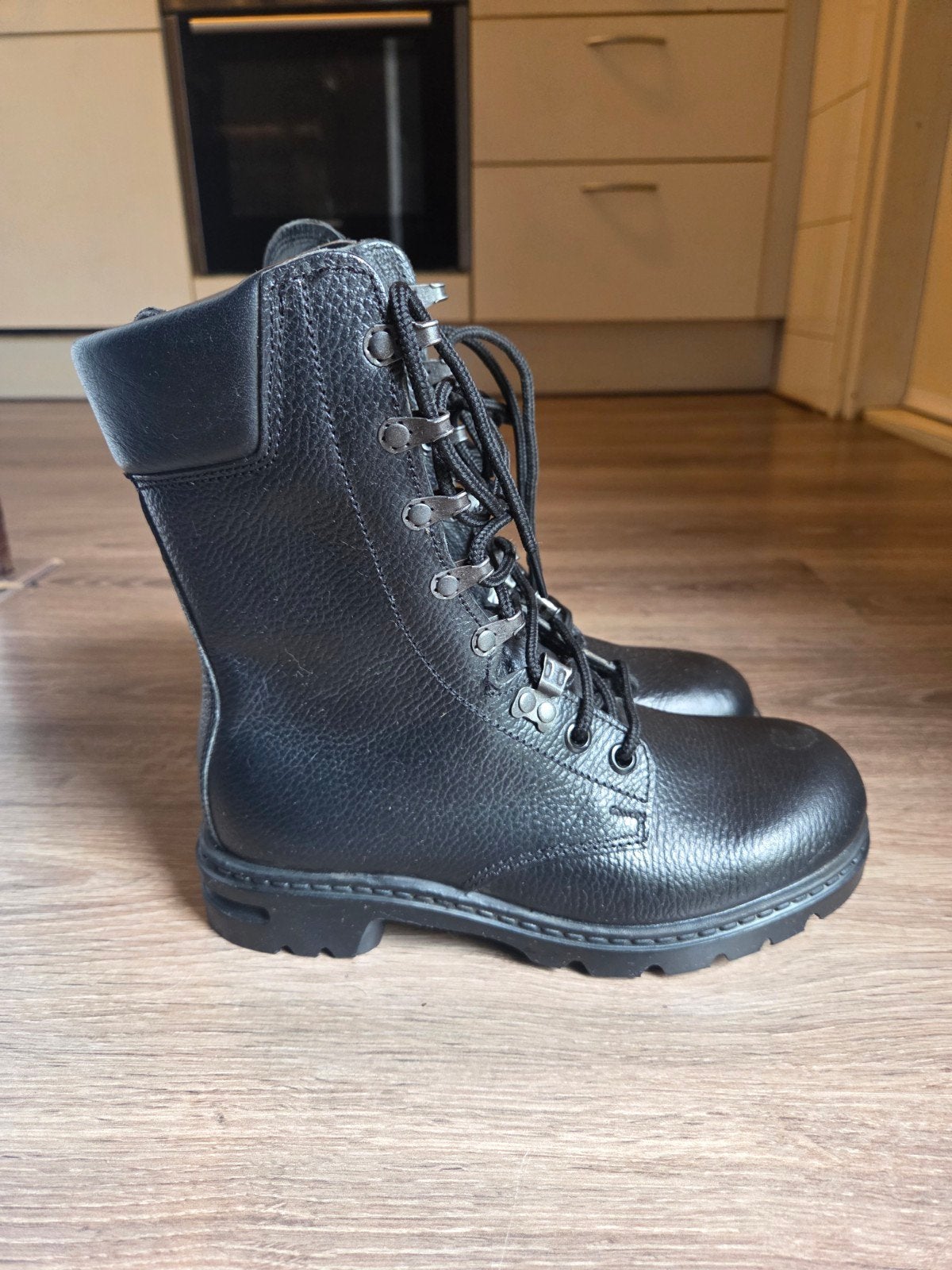 Nieuwe officiële legerkisten maat 245-M, Onbekend, Zwart, Boots, Nieuw
