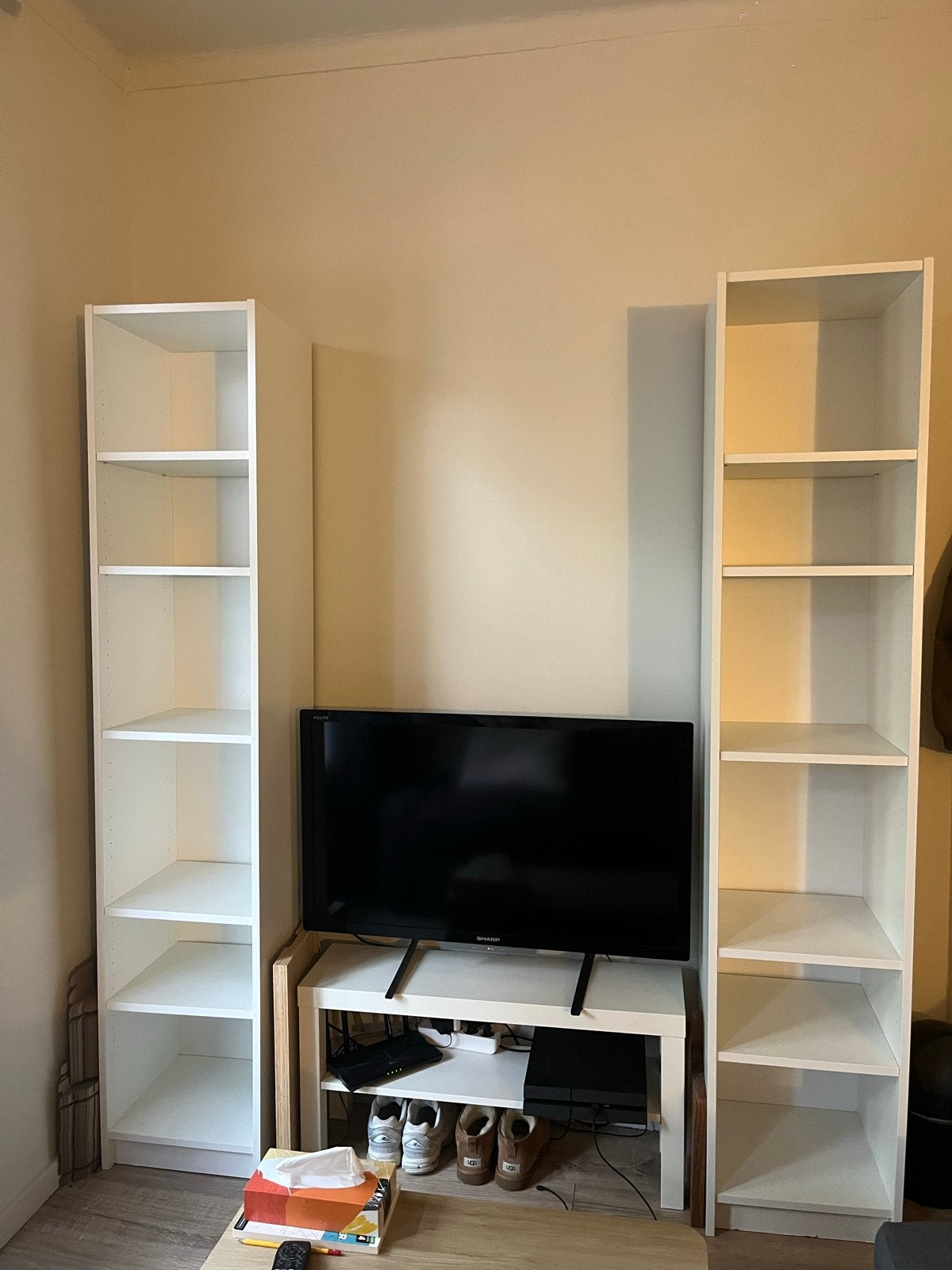 IKEA Billy Boekenkast Wit - 2 stuks, Ophalen, Met plank(en), Minder dan 50 cm, Gebruikt