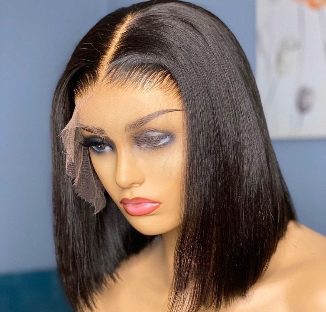 14 inch silky straight pruik/ wig 100% menselijke haar, Ophalen of Verzenden, Nieuw, Pruik of Haarverlenging
