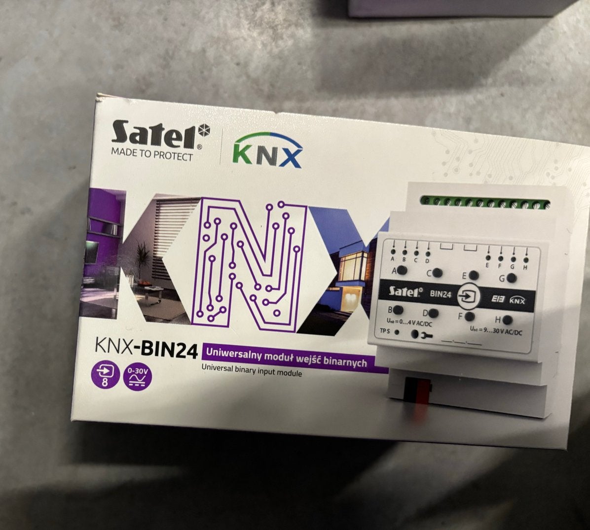 Satel KNX-BIN24 Universele binaire ingangsmodule, Ophalen, Overige merken, Overige typen
