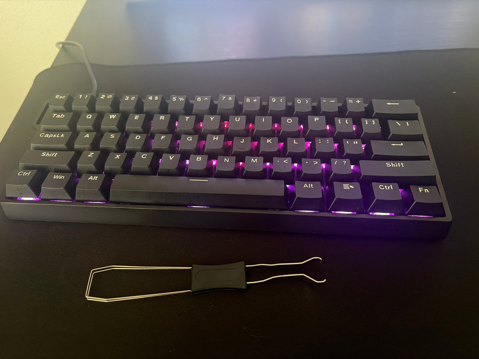AULA win60he RGB Gaming Toetsenbord - Qwerty, Computers en Software, Ophalen, Gaming toetsenbord, Zo goed als nieuw, Qwerty