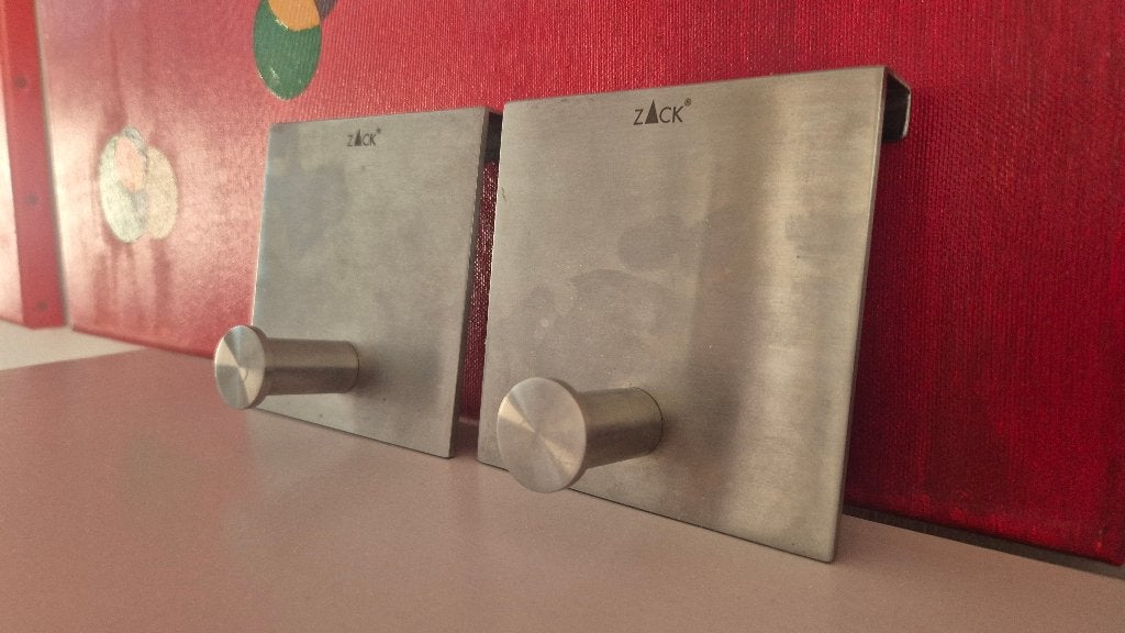 2x Zack handdoekhaken RVS (over deur), Ophalen, Gebruikt, Overige kleuren, Overige typen