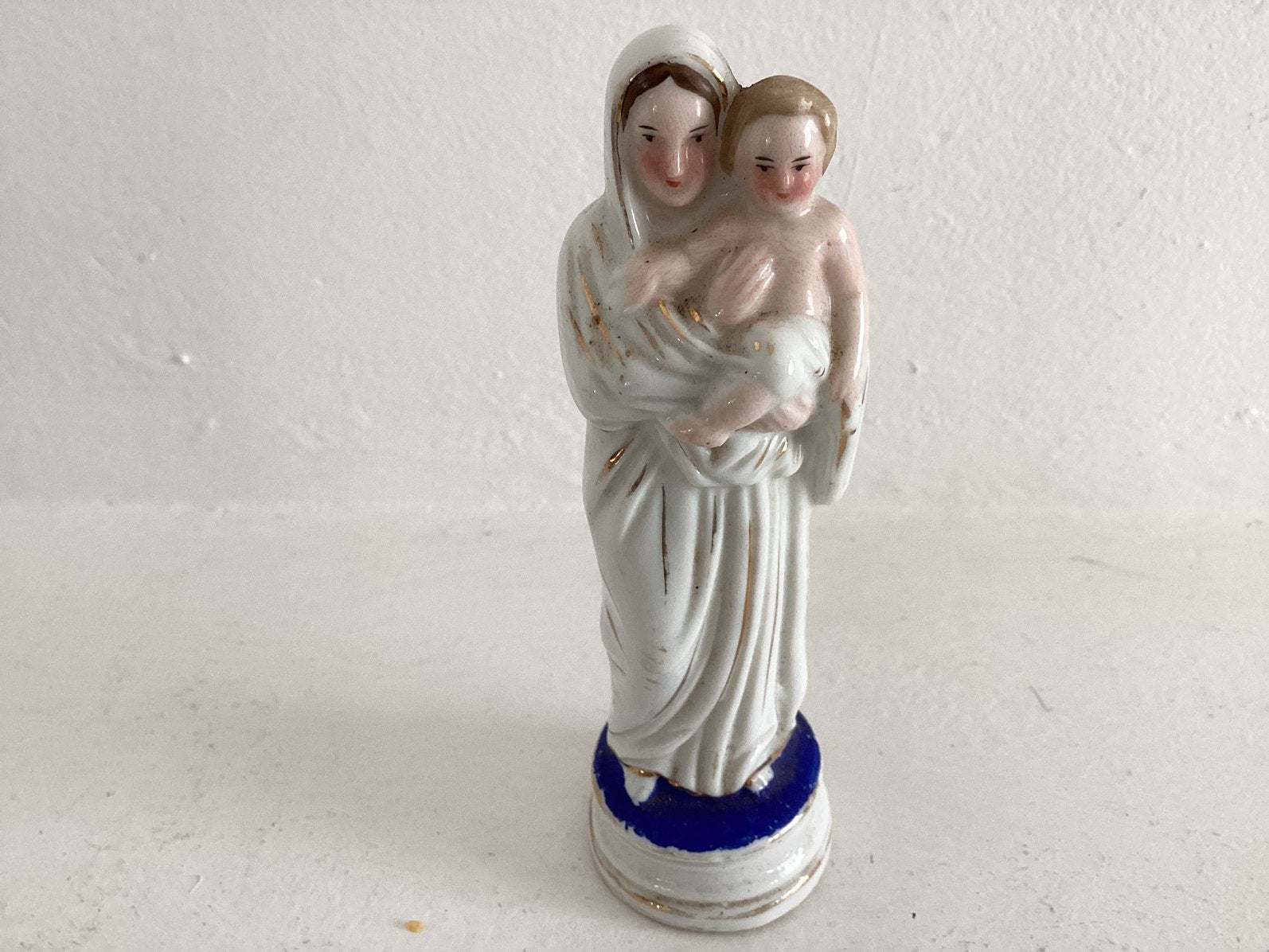 Beeldje Maria met kind, Ophalen of Verzenden, Zo goed als nieuw, Beeld(je)