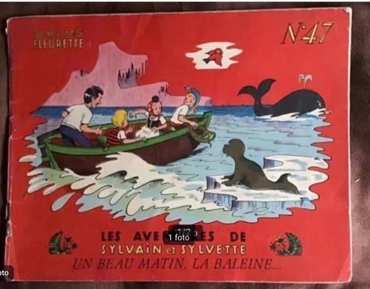 Les avontures de Sylvain et Sylvette:un beau matin uit 1962, Eén stripboek, Ophalen of Verzenden, Gelezen