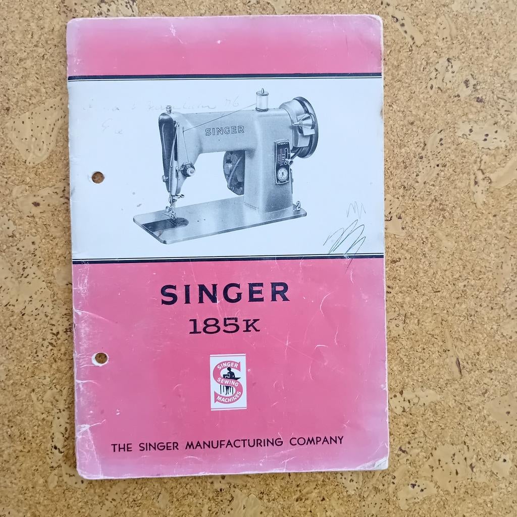 Singer 185K Naaimachine Handleiding Jaren '60, Ophalen of Verzenden