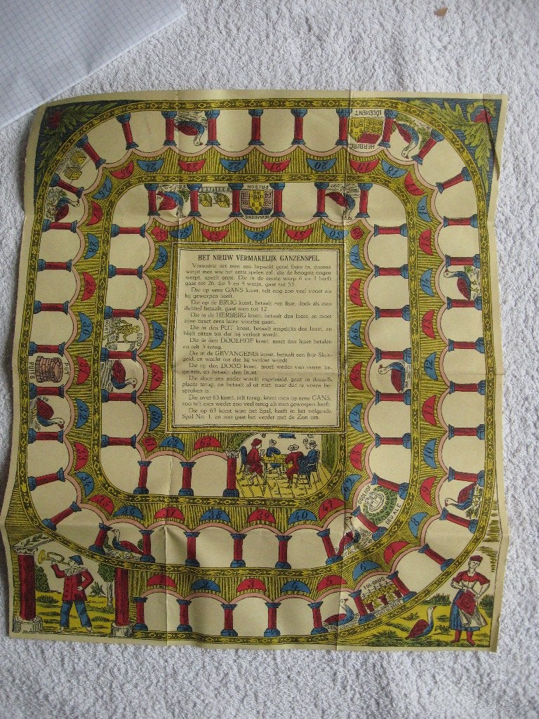 Het Nieuw Vermakelijk Ganzenspel (herdruk, alsnog vrij oud?), Ophalen of Verzenden