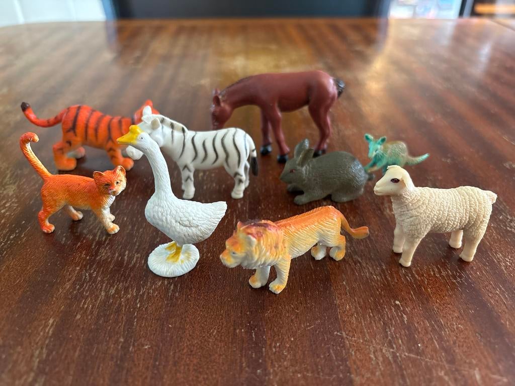 Dierenfiguren set - Boerderij en wilde dieren, Ophalen of Verzenden, Gebruikt, Jongen of Meisje