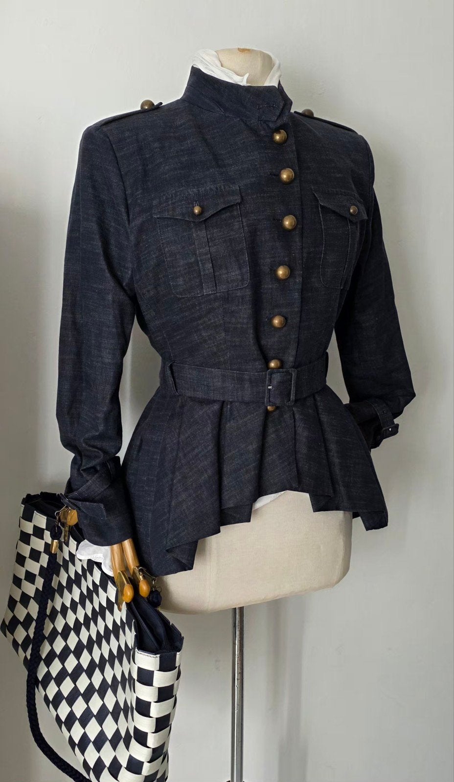 Pauw 4 military stijl blazer blauw 40/42, Blauw, Pauw, Ophalen of Verzenden, Zo goed als nieuw