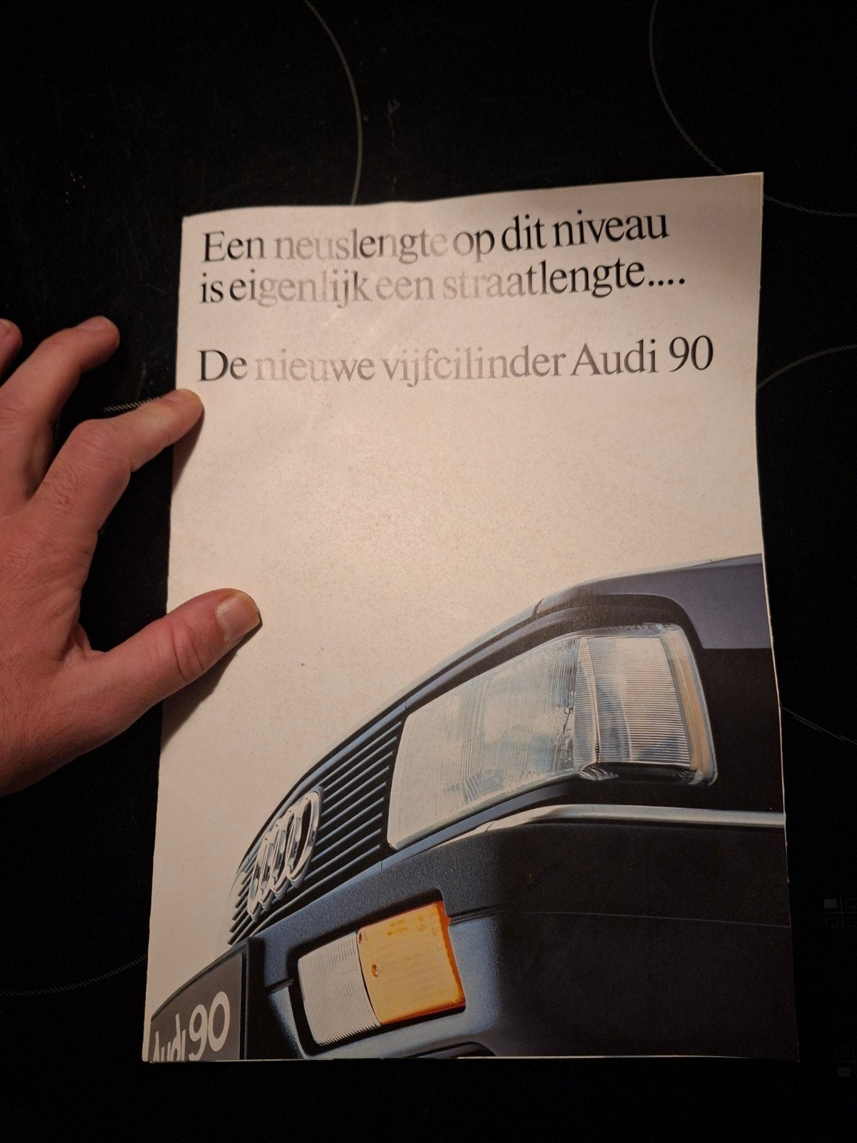 Audi 90 b2 Vijfcilinder Folder -, Ophalen of Verzenden, Zo goed als nieuw, Audi AG, Folder