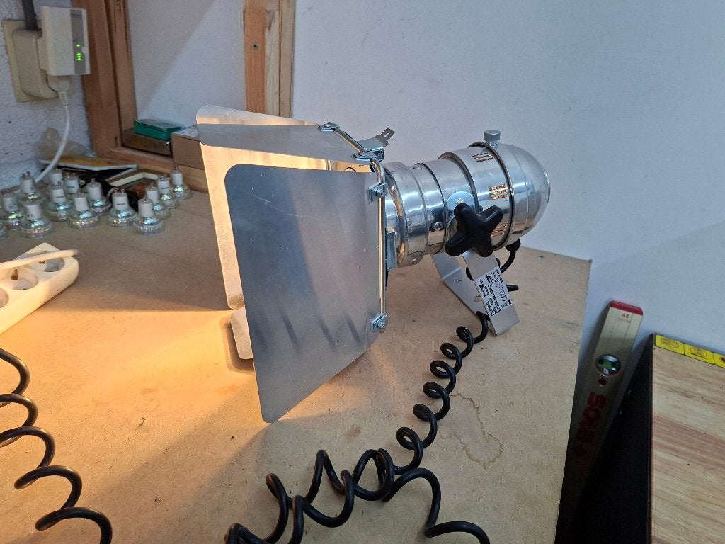zgan grote alluminium podium lamp, Ophalen of Verzenden, Zo goed als nieuw