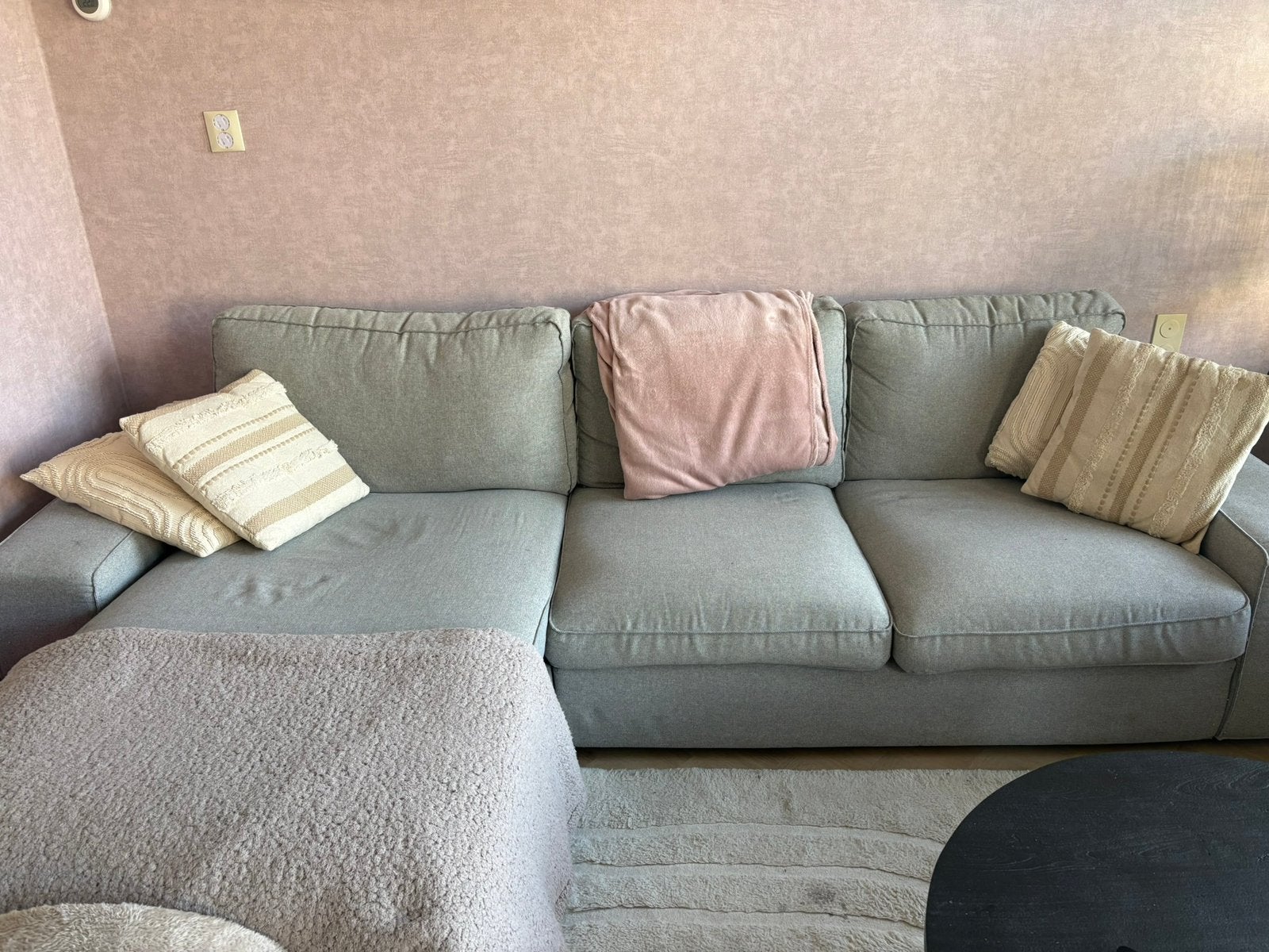 3 zits kivik bank + chaise lounge, Ophalen, Gebruikt