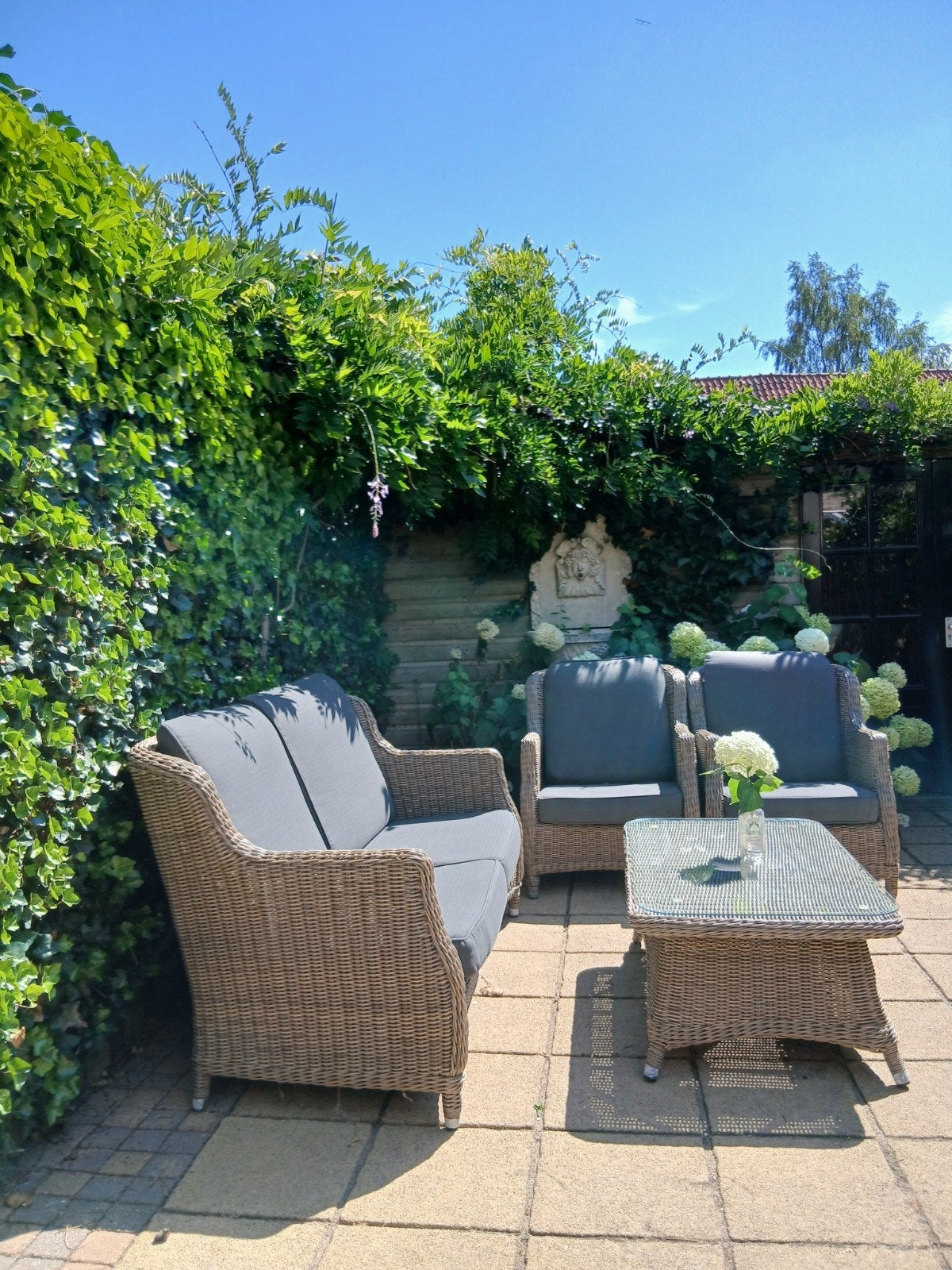 Schitterende 4Seasons Outdoor (4SO) loungeset  type Brighton, 5 zitplaatsen, Ophalen of Verzenden, Wicker, Bank