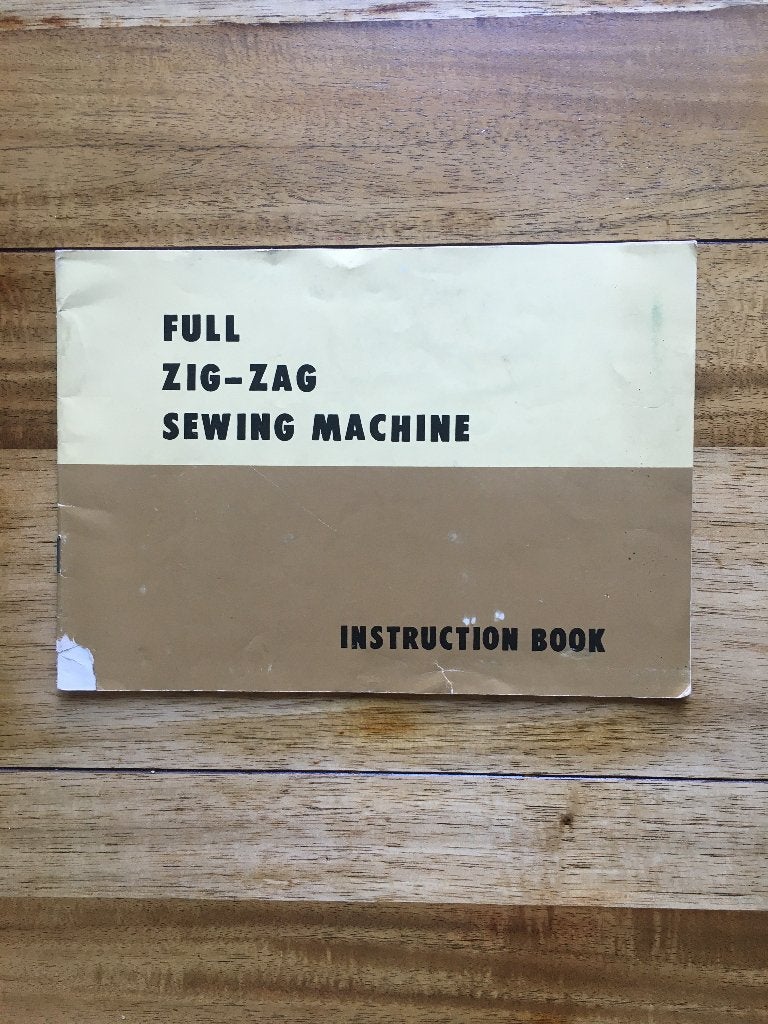 Handleiding Full zigzag machine, Auto diversen, Handleidingen en Instructieboekjes, Ophalen of Verzenden