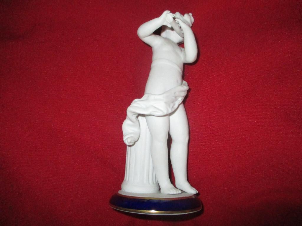 Een beeldje wit blauw ., Verzamelen, Beelden en Beeldjes, Ophalen of Verzenden, Dier